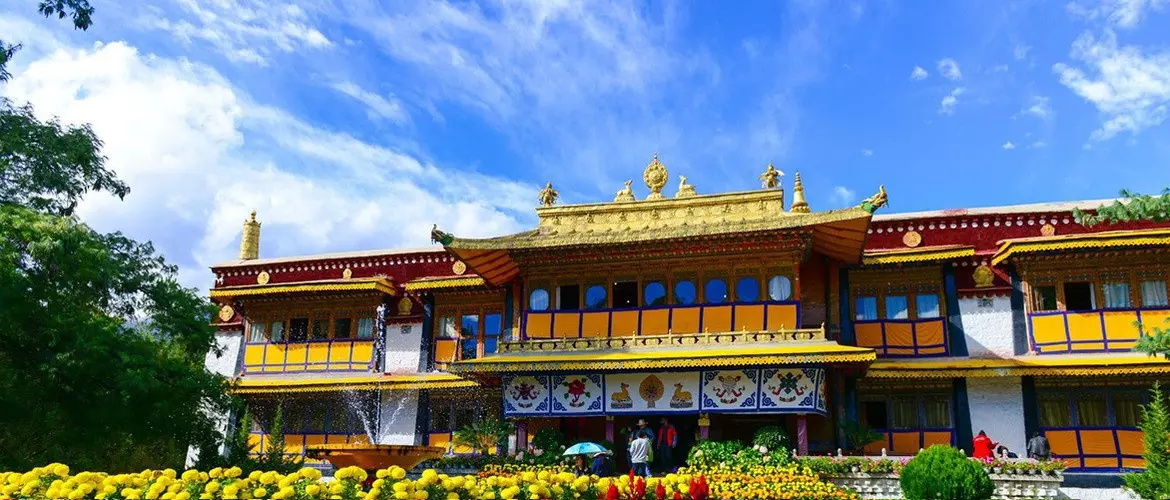 Takten Migyur Potrang, the residence of Dalai Lamas.