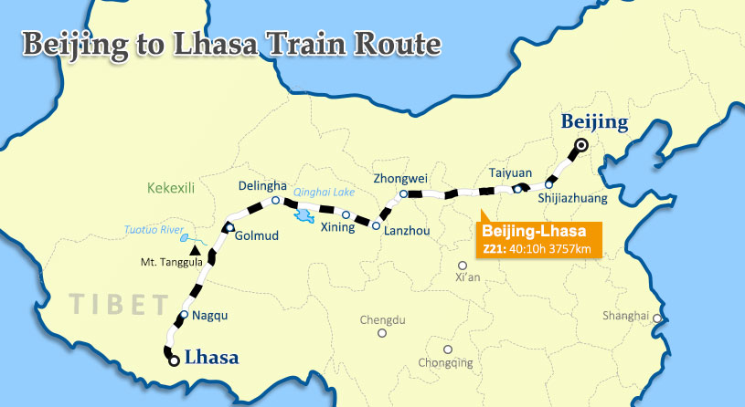 beijing to lhasa train route