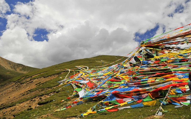 Beautiful Tibet prayer flags