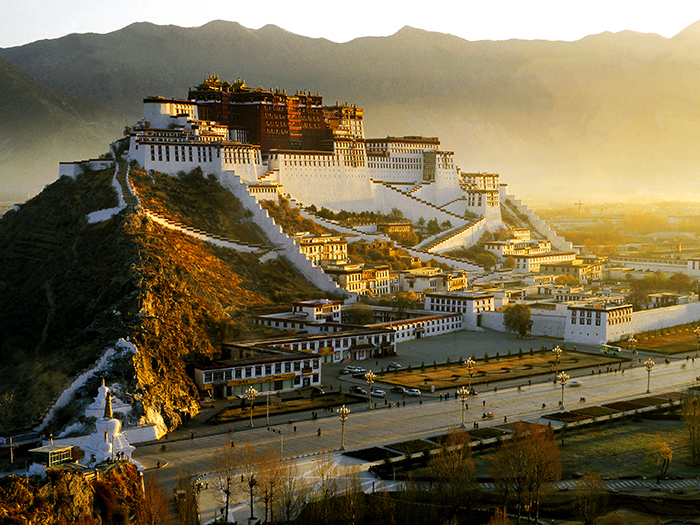 The Potala Palace is the most important landmark in Tibet.