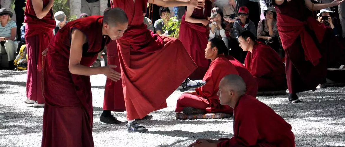 Buddhist debates at Sera Monastery