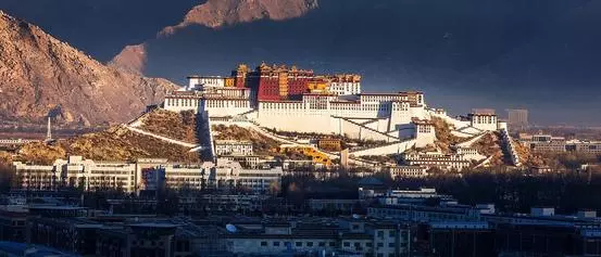 Majestic Potala Palace,  the landmark of Lhasa city 