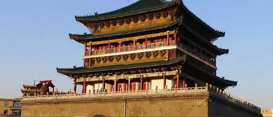 You will the antient tower in Xi'an.