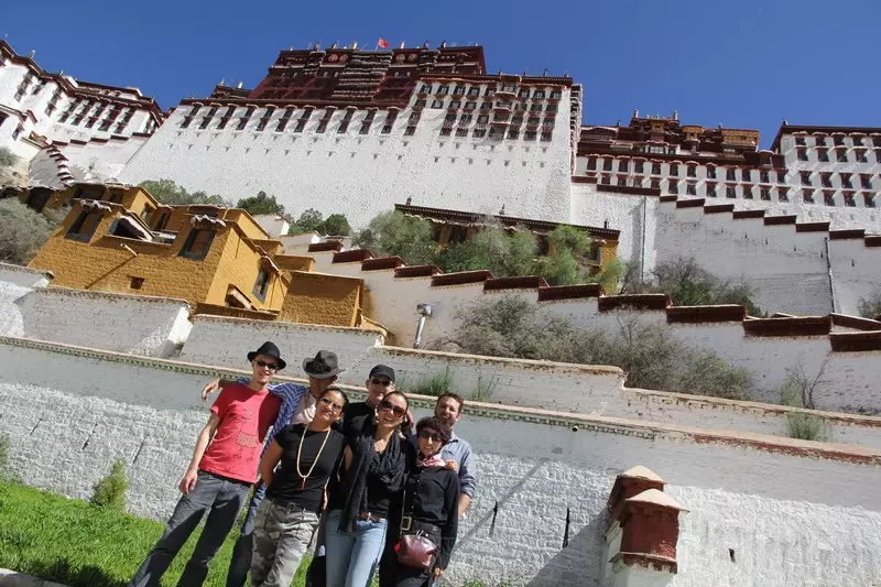 American tourists in Lhasa