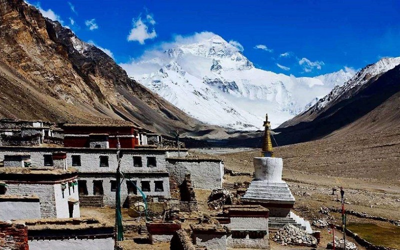 Rongbuk Monastery is famous as the highest monastery in the world.