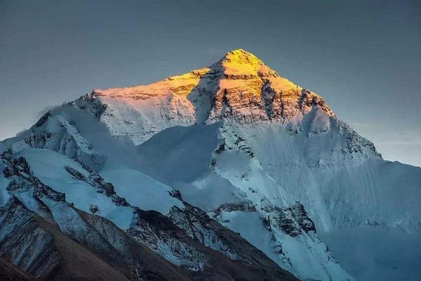 Golden summit of Mt.Everest