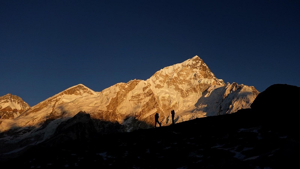 Lhotse in the sunset