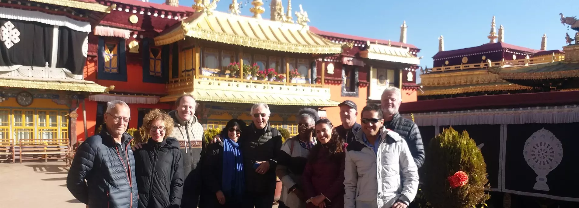 Every year, lots of senior people visit Tibet.