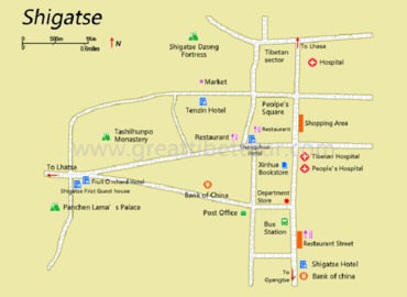 Shigatse map