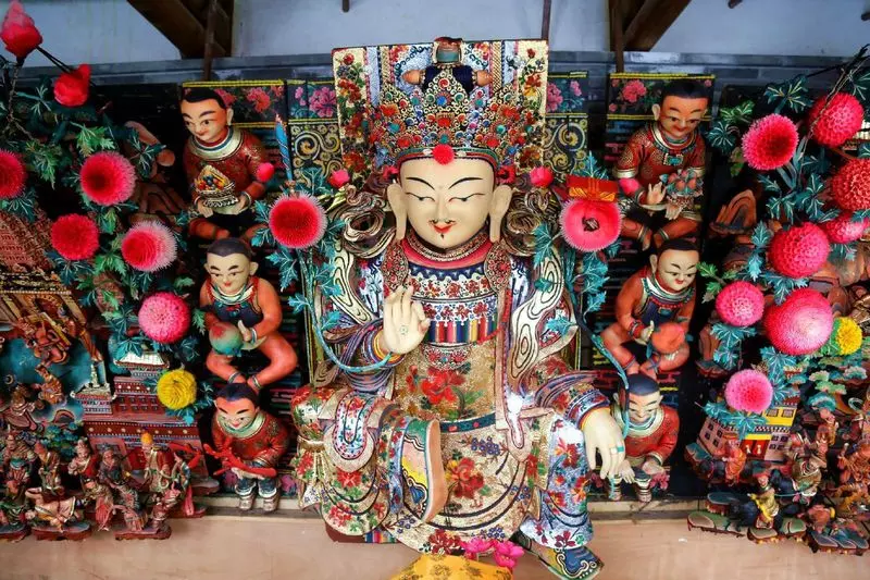 Tibetan butter sculpture Tibetan butter sculpture