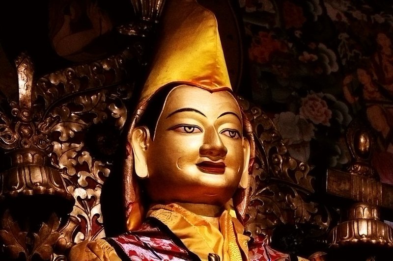 Tsongkhapa- the founder of Gelug sect.