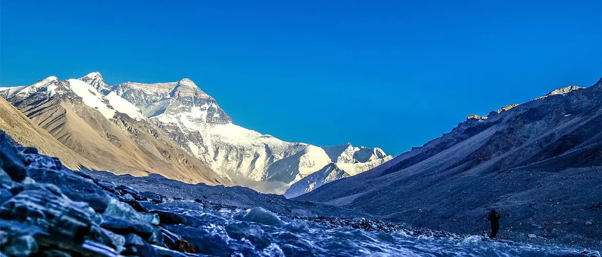 Mt.Everest and Rongbuk Glacier