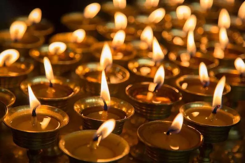 Butter lamps Butter lamps