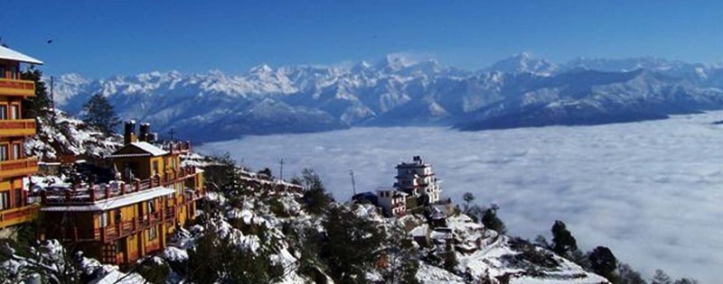 Nagarkot in winter.