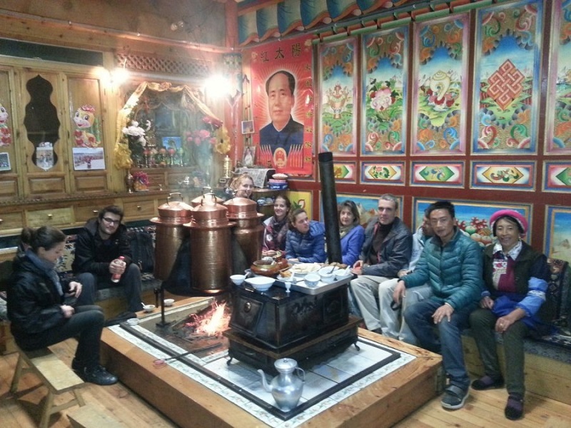 Visit Tibetan family.