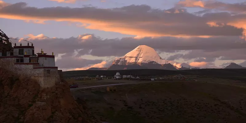 Mount Kailash in sunset