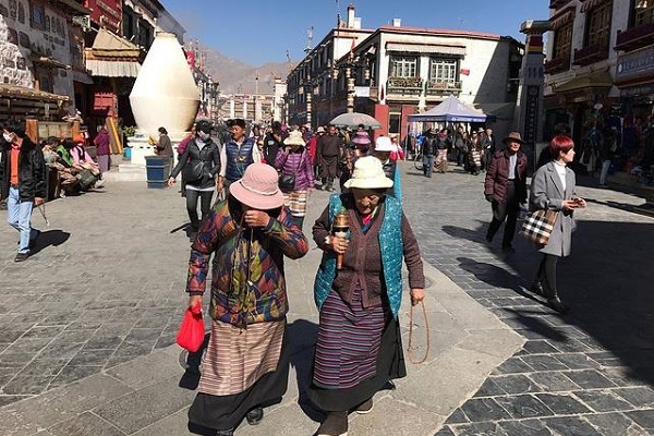 The core circumambulation in Lhasa city.