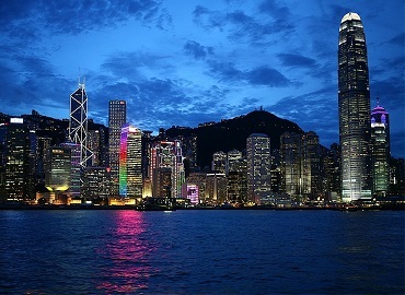Night
                                        scene of Hongkong