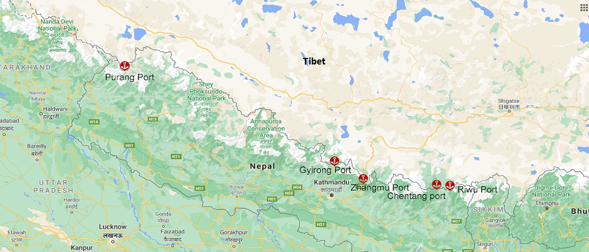 Nepal Tibet Borders