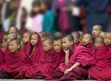 Little monks in Bhutan