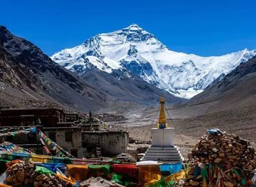 Rongbuk Monastery, one of the great places to view Himalayans in Tibet.