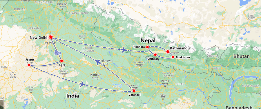 Indian to Nepal flights