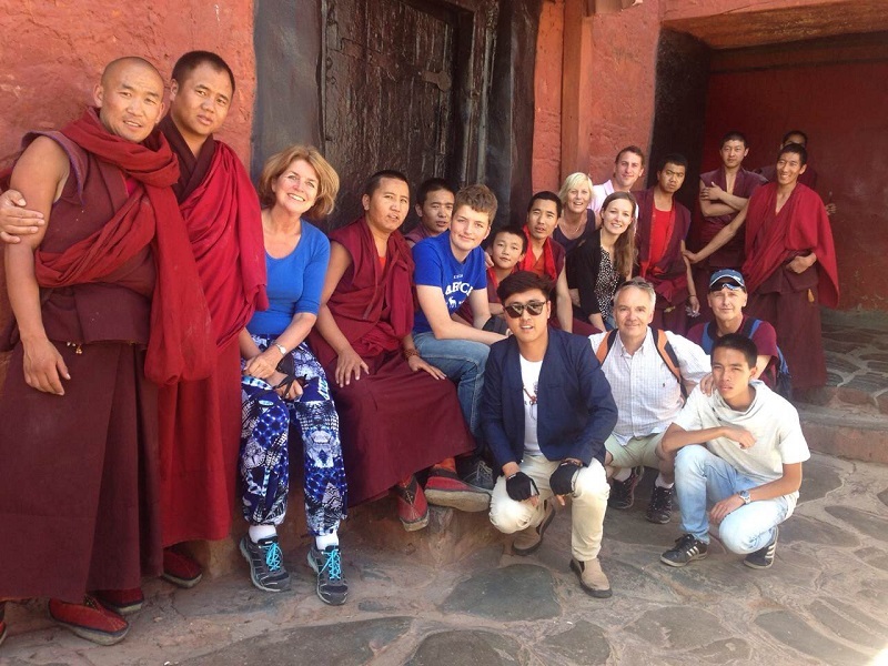 Visiting a Tibetan monastery