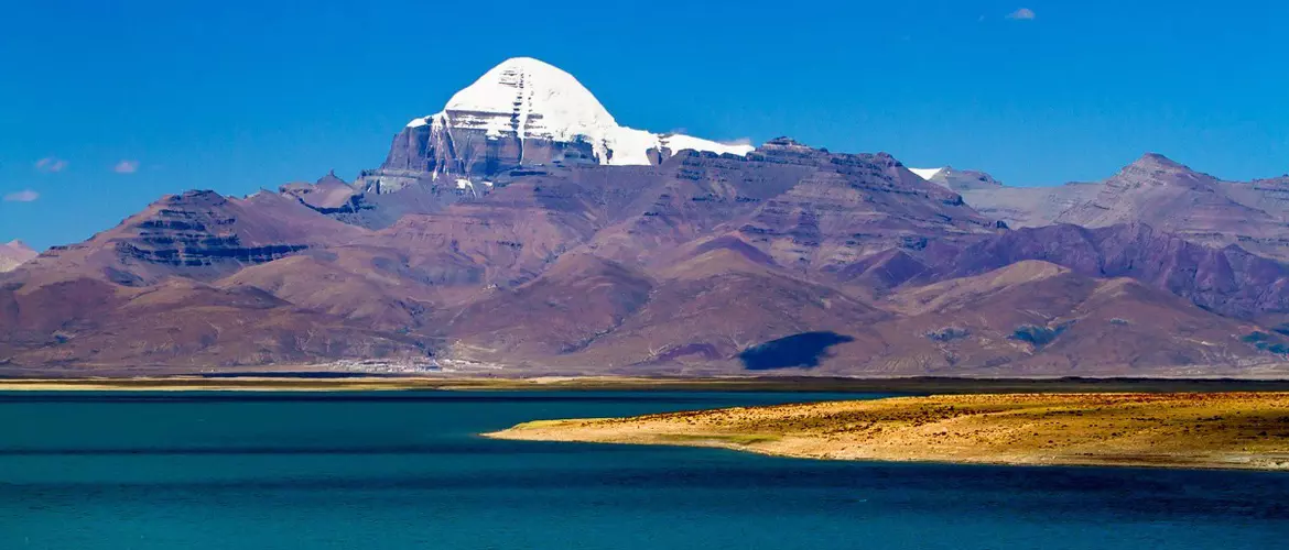 Far view of holy Mount Kailash