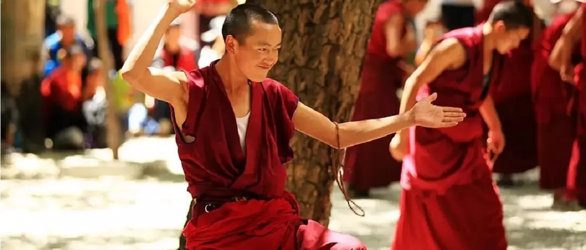 Buddhist debate at Sera Monastery