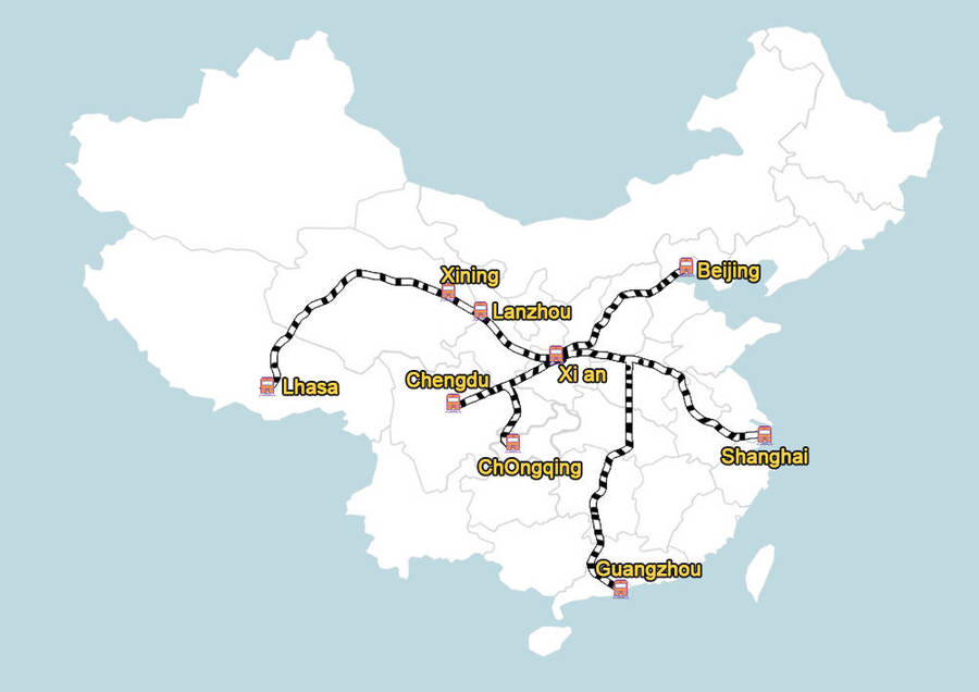 Trains to tibet from china