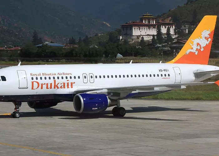Flight from Delhi to Bhutan 