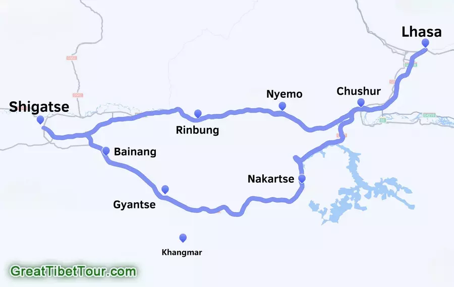 Gyantse Map