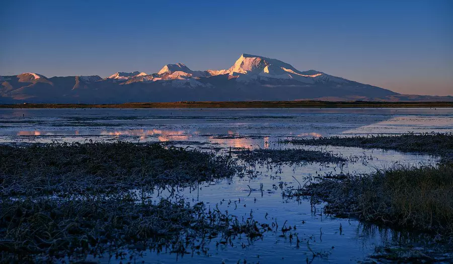 Naimona Nyi at sunset