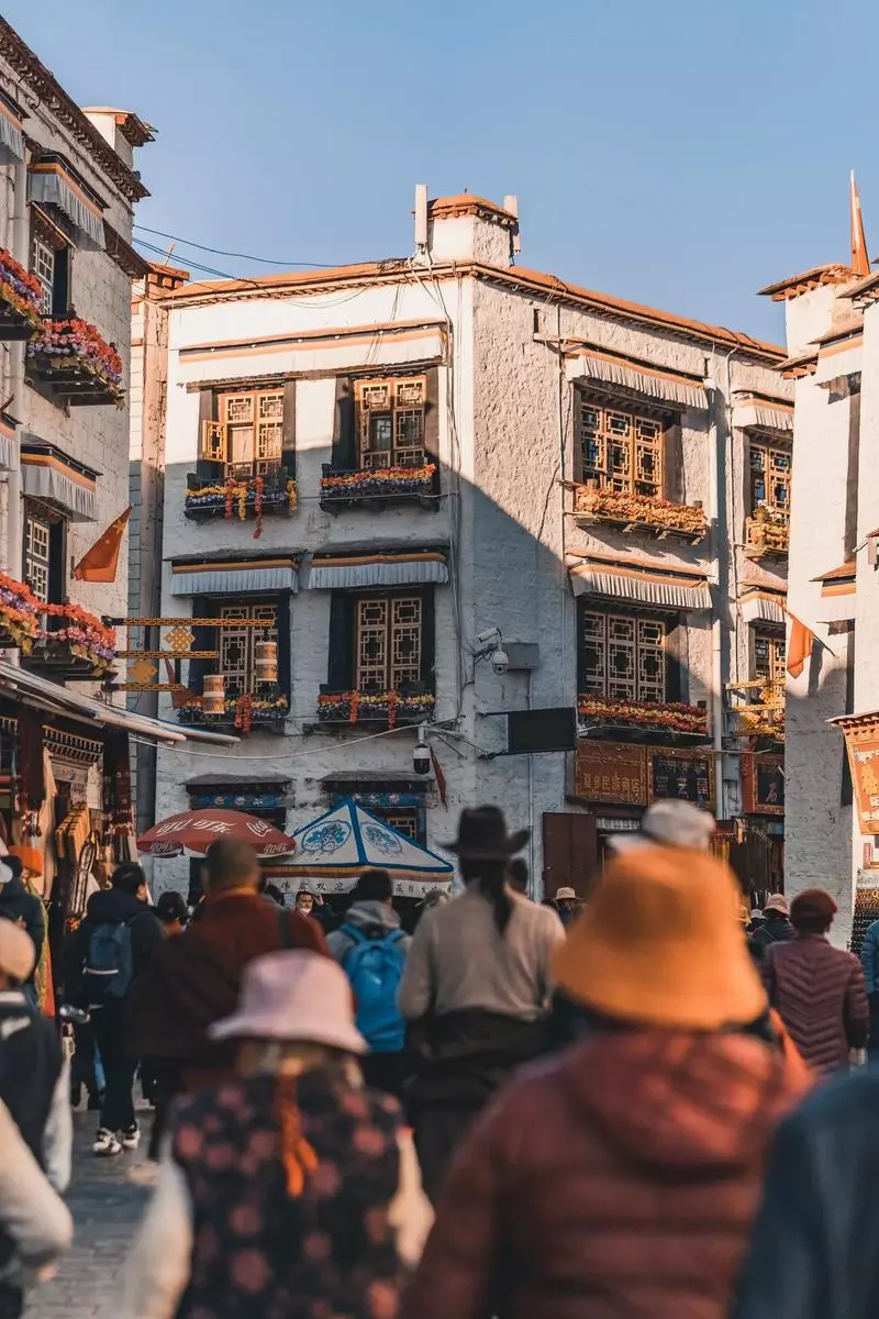 Bustling Barkhor Street