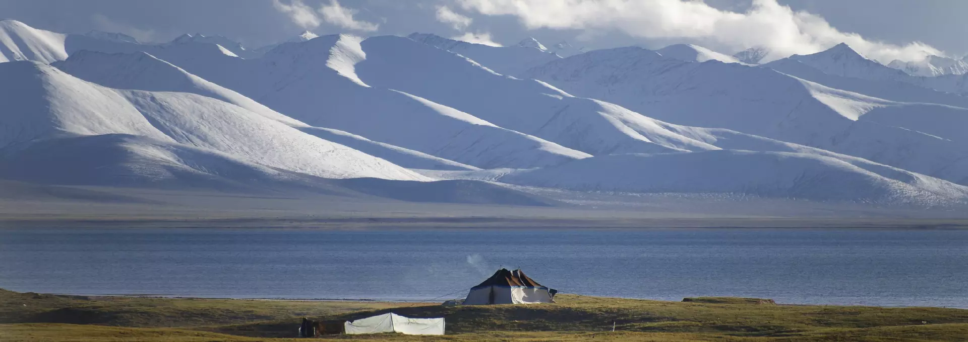 Herdsman's tent at the lake shore