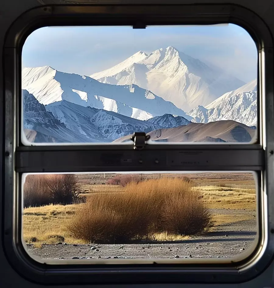 Scenery of Qinghai Tibet Railway