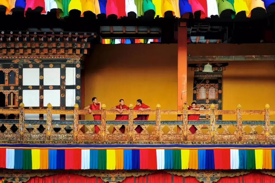 Bhutan monks