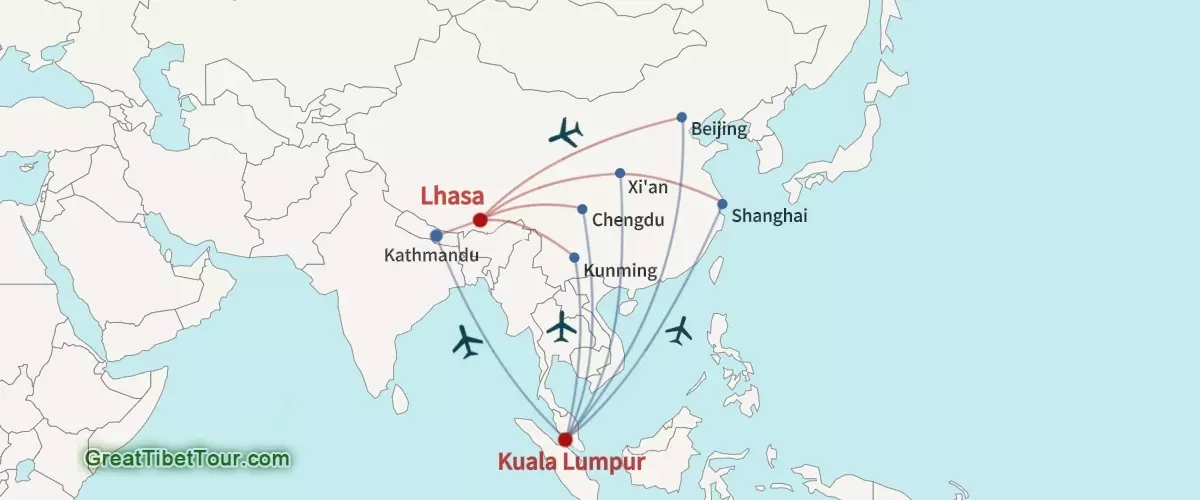 Malaysia to Tibet