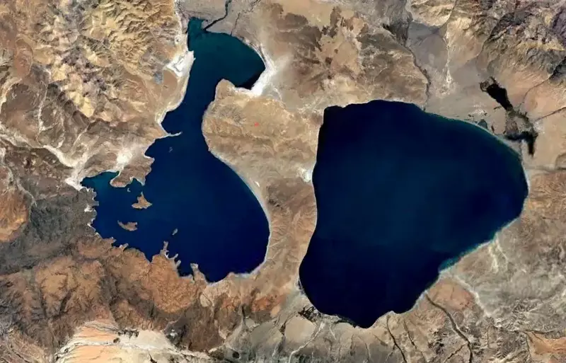 Mansarovar-See und Rakshastal-See