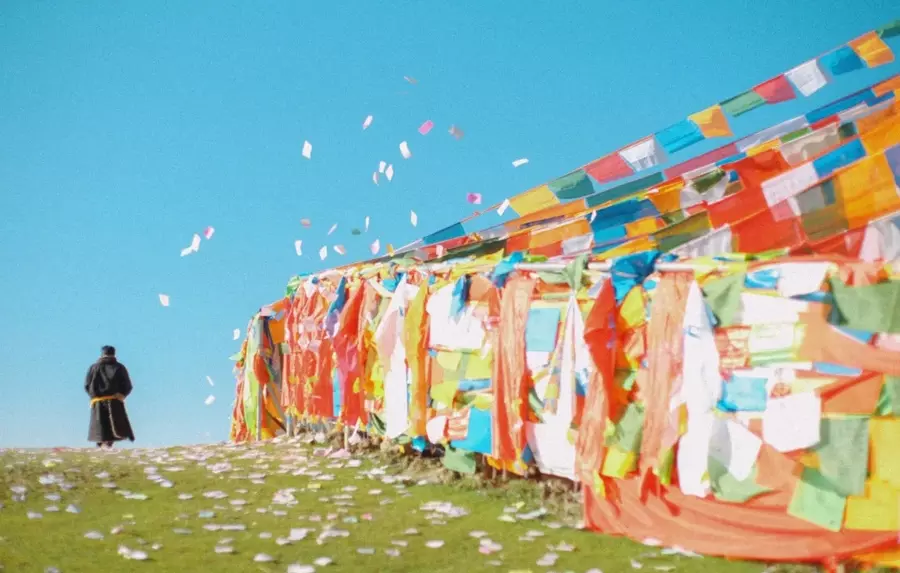 Prayer flags in Tibet