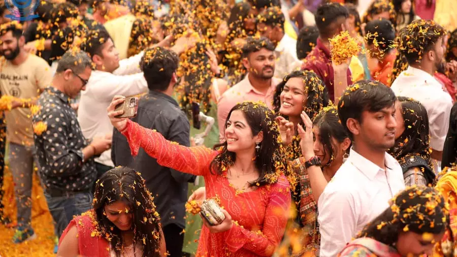 Holi in Mathura 