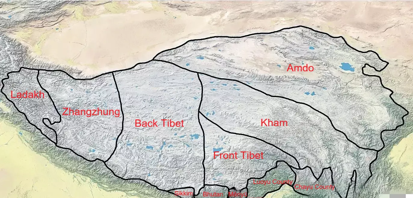 Map of the Tubo Empire